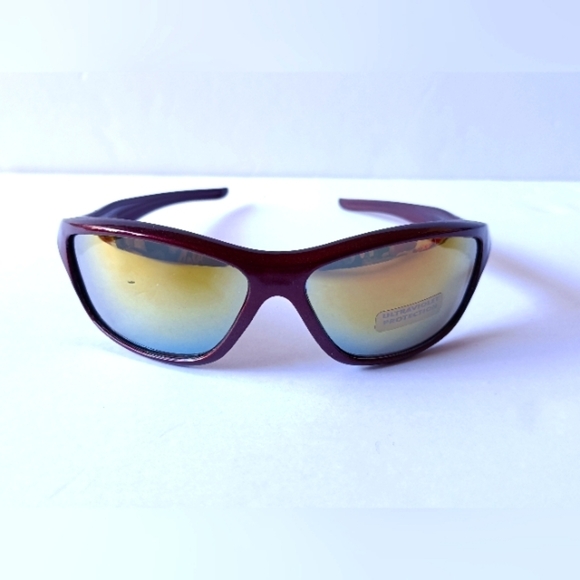 Ultraviolet Sports Sunglasses Burgundy Unisex - Picture 1 of 5